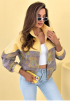 Sweatshirt ze stójką Mit Muster Alice Gelb