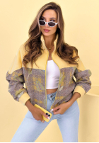 Sweatshirt ze stójką Mit Muster Alice Gelb