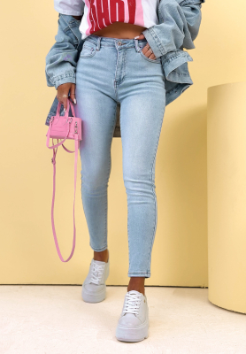 Skinny-Jeans Pamela Hellblau