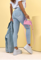 Hose Jeans skinny Pamela Hellblau