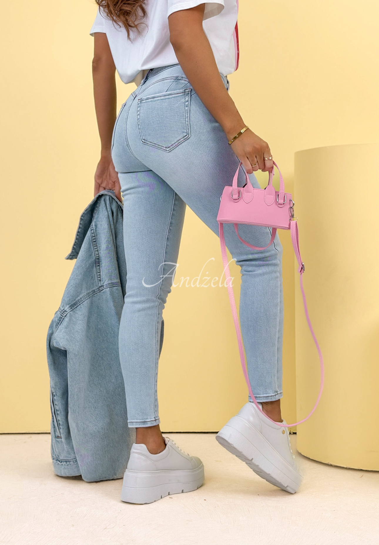 Skinny-Jeans Pamela Hellblau