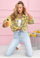 Hemd w kratę Province House Gelb