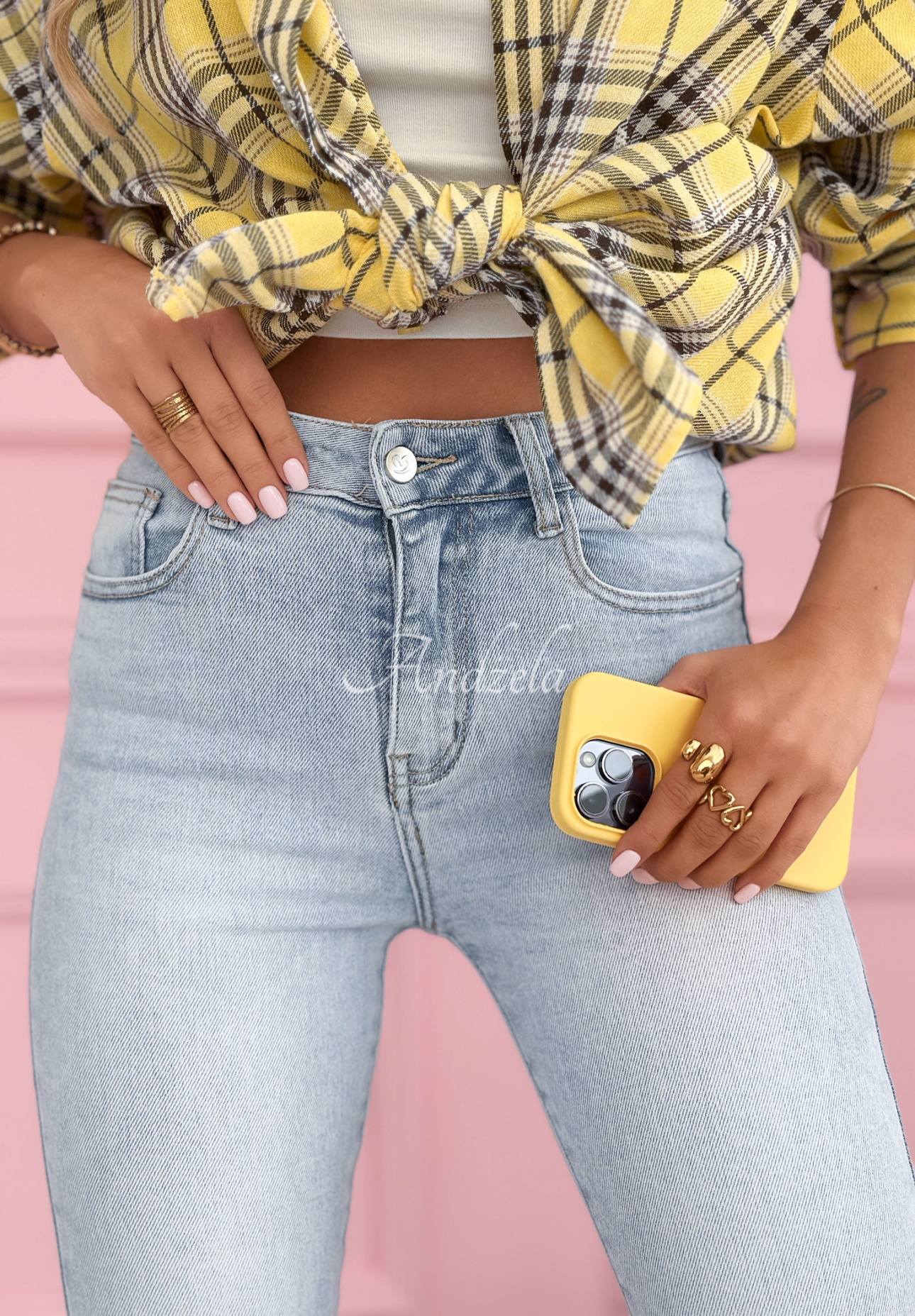 Skinny Jeans Evelyn Hellblau