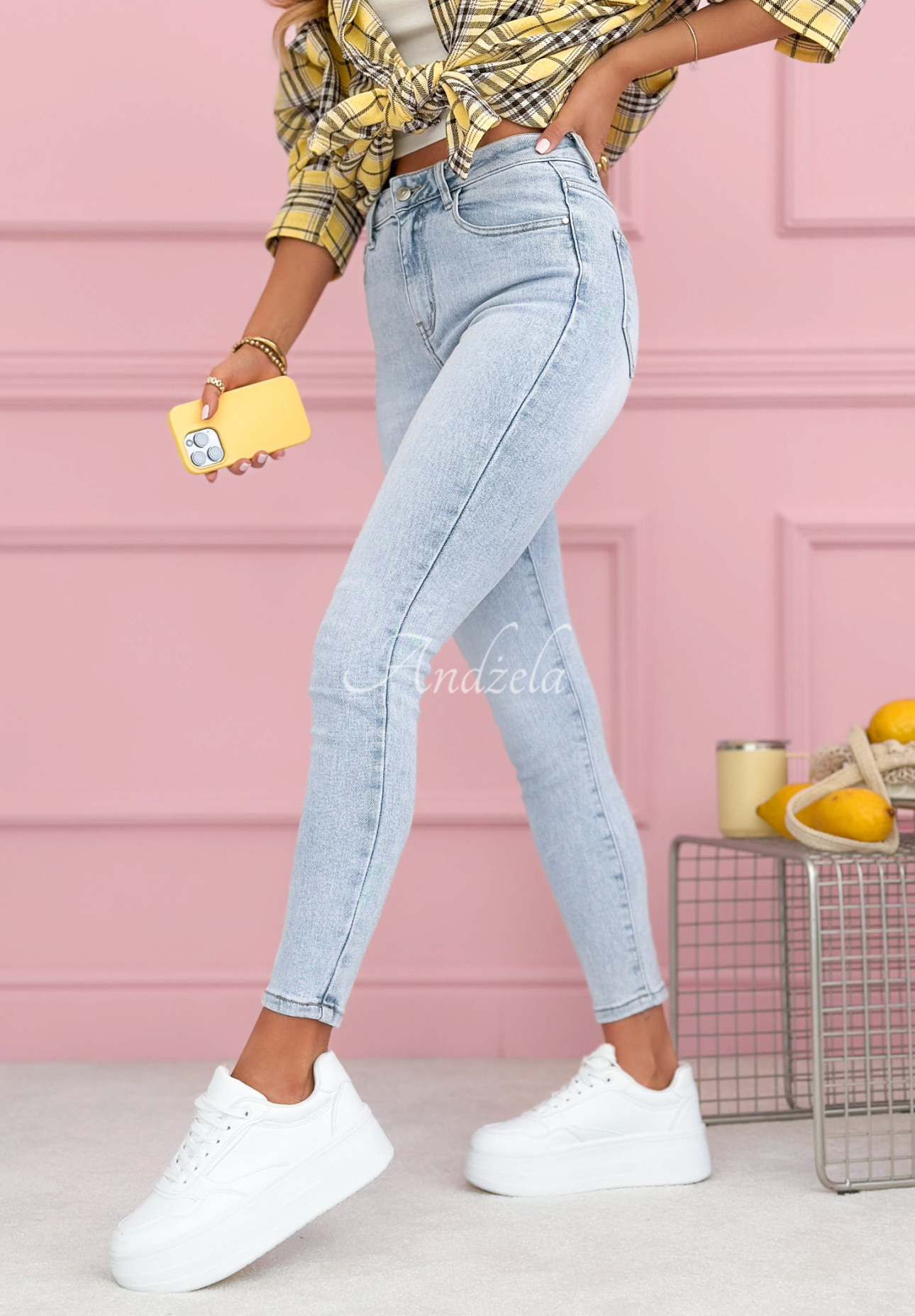 Skinny Jeans Evelyn Hellblau