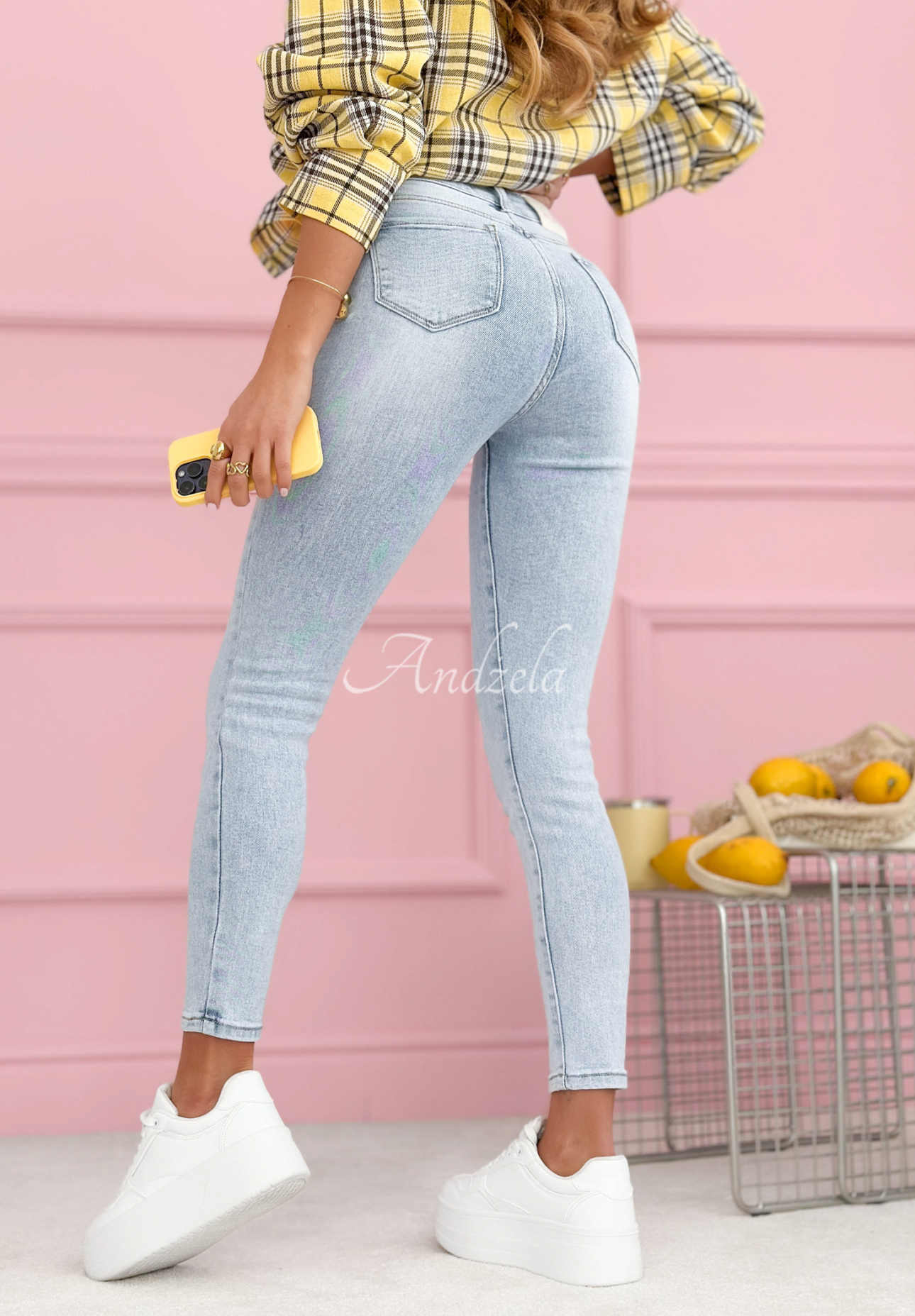 Skinny Jeans Evelyn Hellblau