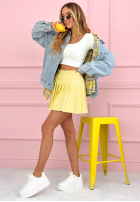 Plisowana Kurzer Rock mini Sweet Spring Party Rosa 1