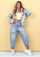 Kwiecista Jacke ze stójką Garden Of Flowers różowo-Gelb