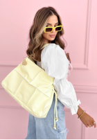 Zamszowa Tasche z ozdobnymi przeszyciami Everyday Smile Himmelblau