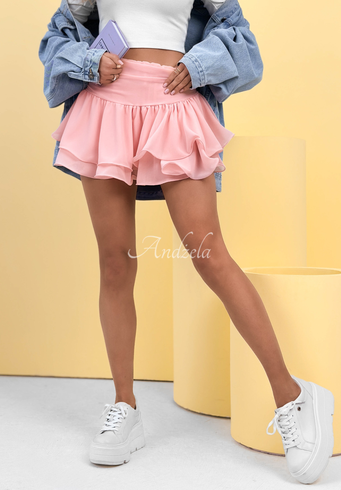 Hosenrock mit Rüsche All Over Again Rosa