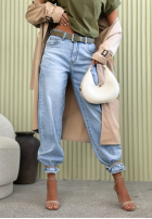 Hose Jeans balloon z paskiem Freya Blau