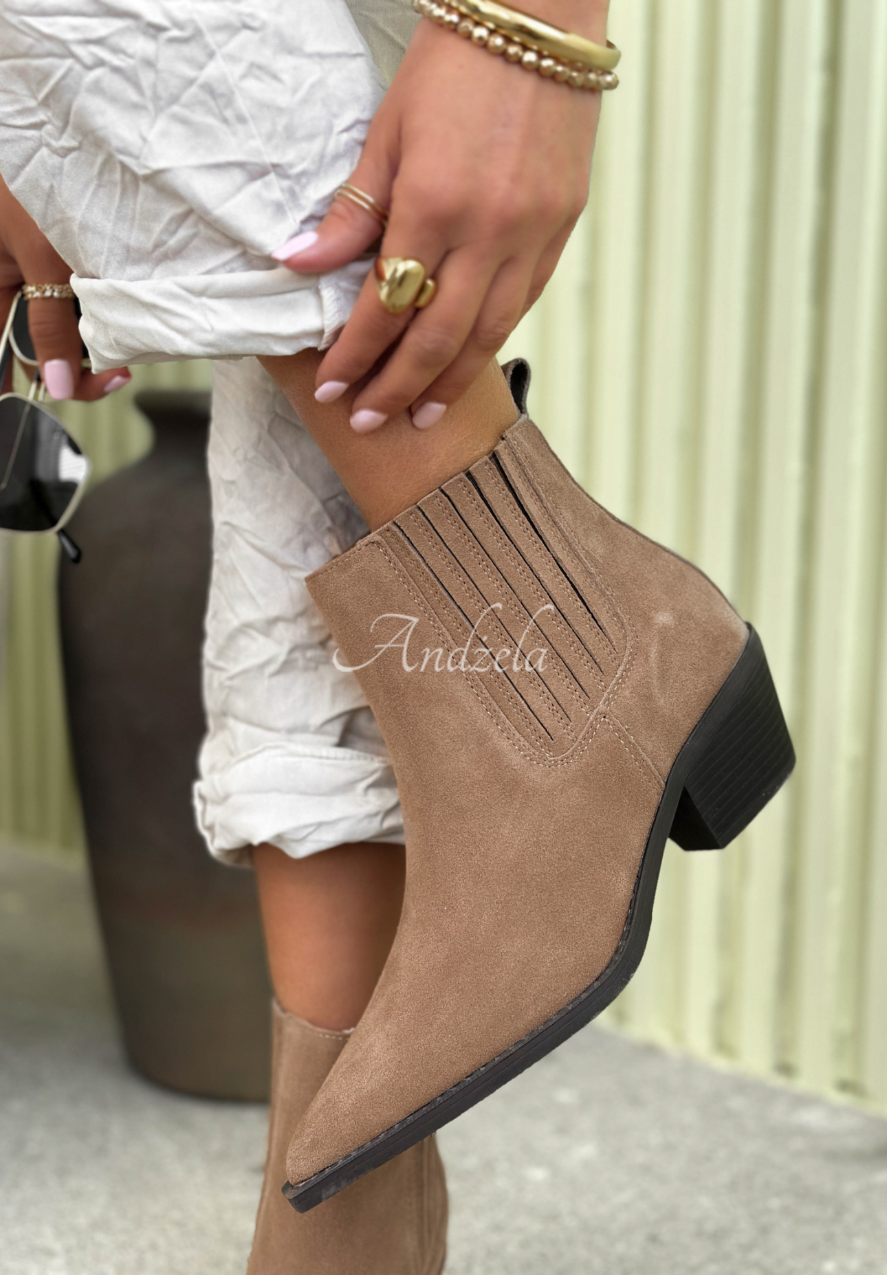 Wildlederstiefeletten The Small Steps Beige