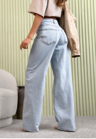 Hose Jeans wide leg Amparo Hellblau