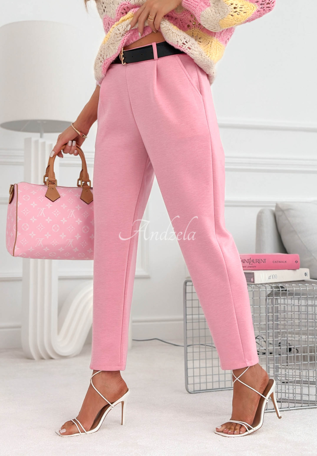 Viskose-Zigarettenhose Charm City Puderrosa