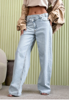 Hose Jeans wide leg Amparo Hellblau