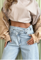 Hose Jeans wide leg Amparo Hellblau