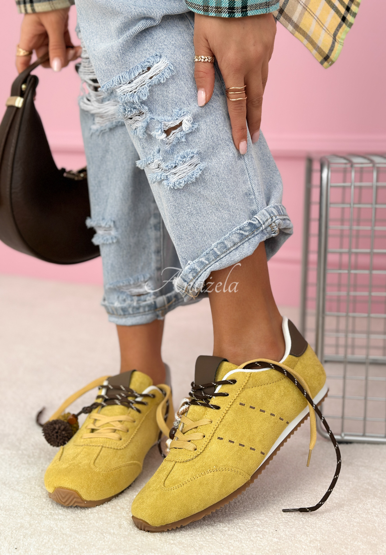 Wildleder Sneakers Emery Pistaziengrün