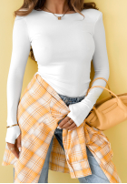 Bluse longsleeve Basically Fine Ecru