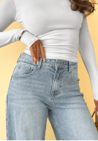 Hose Jeans mom fit Anytime Now Blau