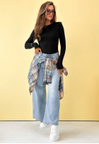 Bluse longsleeve Basically Fine Schwarz