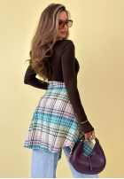 Bluzka longsleeve Basically Fine czekoladowa