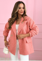 Długi Mantel kożuszek Holding On To You Rosa