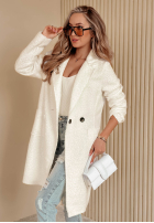 Mantel z imitacji kożucha Lakeside Dream Weiß