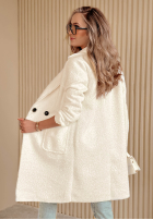 Mantel z imitacji kożucha Lakeside Dream Weiß