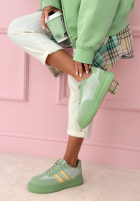 zamszowe Sportschuhe Kennedy Grün