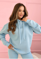 Sweat Set Sweatshirt z kapturem i Leggings Hot Duo Himmelblau