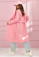 Długi Mantel z kołnierzem We Both Know Rosa