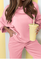 Komplet dresowy Remember About You pudrowy róż