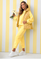 Pikowana Weste z kapturem Spring Touch Weiß