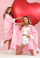 Asymetryczna Hemd oversize w kratę Alexandra Rosa