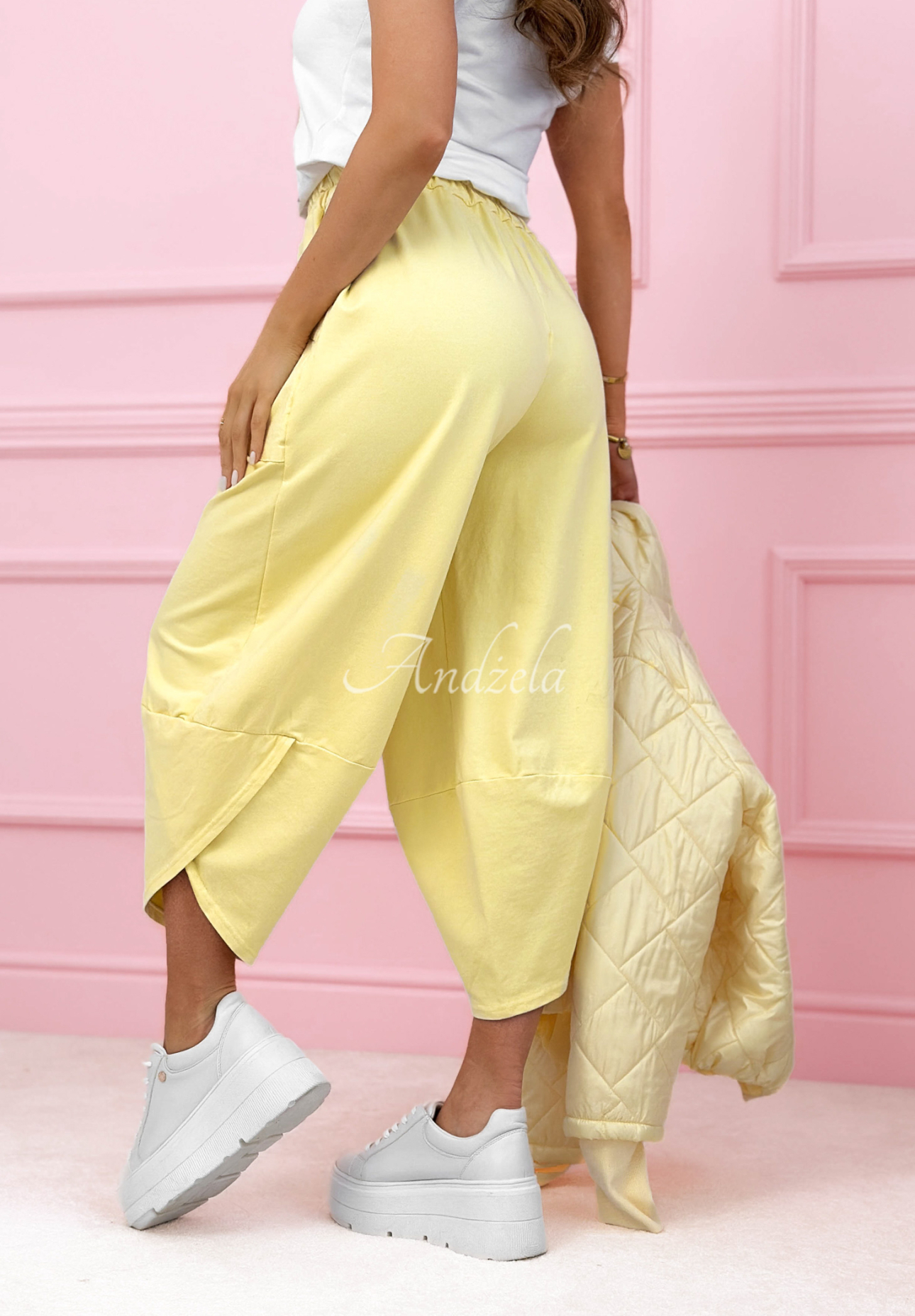 Baumwollhose Balloon mit Taschen Only Sunny Days Gelb