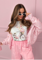 T-Shirt z nadrukiem Butterflies Dreams biało-Gelb