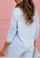 Bluse z ozdobną aplikacją The Spring Begins Rosa