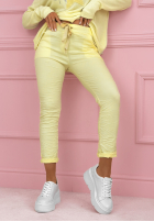 Wiskozowe Hose The Spring Begins Gelb