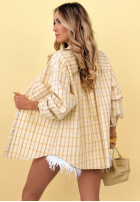 Bawełniana Hemd w kratę Golden Sunshine Gelb