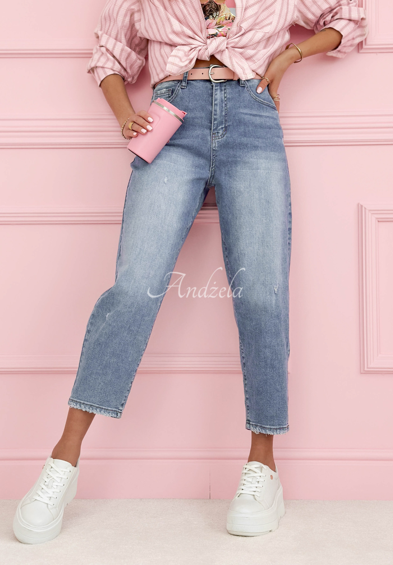 Biggest Adventure blue mom fit jeans