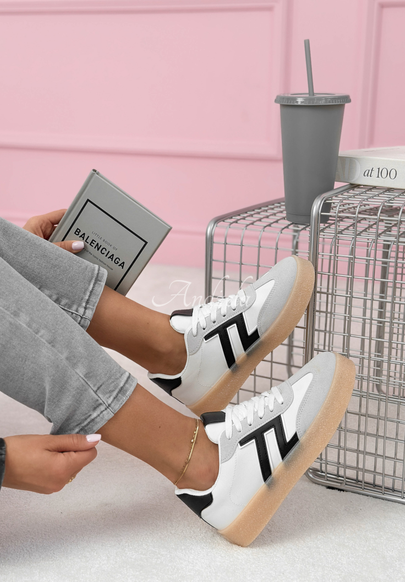 Sneaker Gotta Keep Going weiß-Schwarz