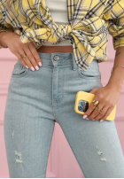 Hose Jeans skinny z przetarciami Evelisse Blau