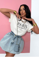 T-Shirt z nadrukiem La Milla Paris Weiß
