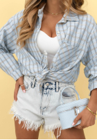 Bawełniana Hemd w kratę Golden Sunshine Gelb