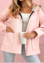 Mantel Sweatshirt z kapturem Madeline Puderrosa