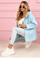 Mantel Sweatshirt z kapturem Madeline Puderrosa