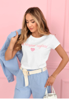 T-Shirt z napisem Sempre Ti Puderrosa