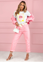 Sztruksowe Hose Fooling Yourself Rosa