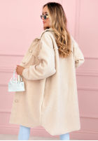 Mantel z kieszeniami Kaori Beige