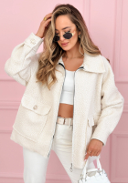 Krótka Jacke sherpa kożuszek Azalea Fuchsia