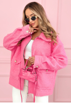 Krótka Jacke sherpa kożuszek Azalea Fuchsia